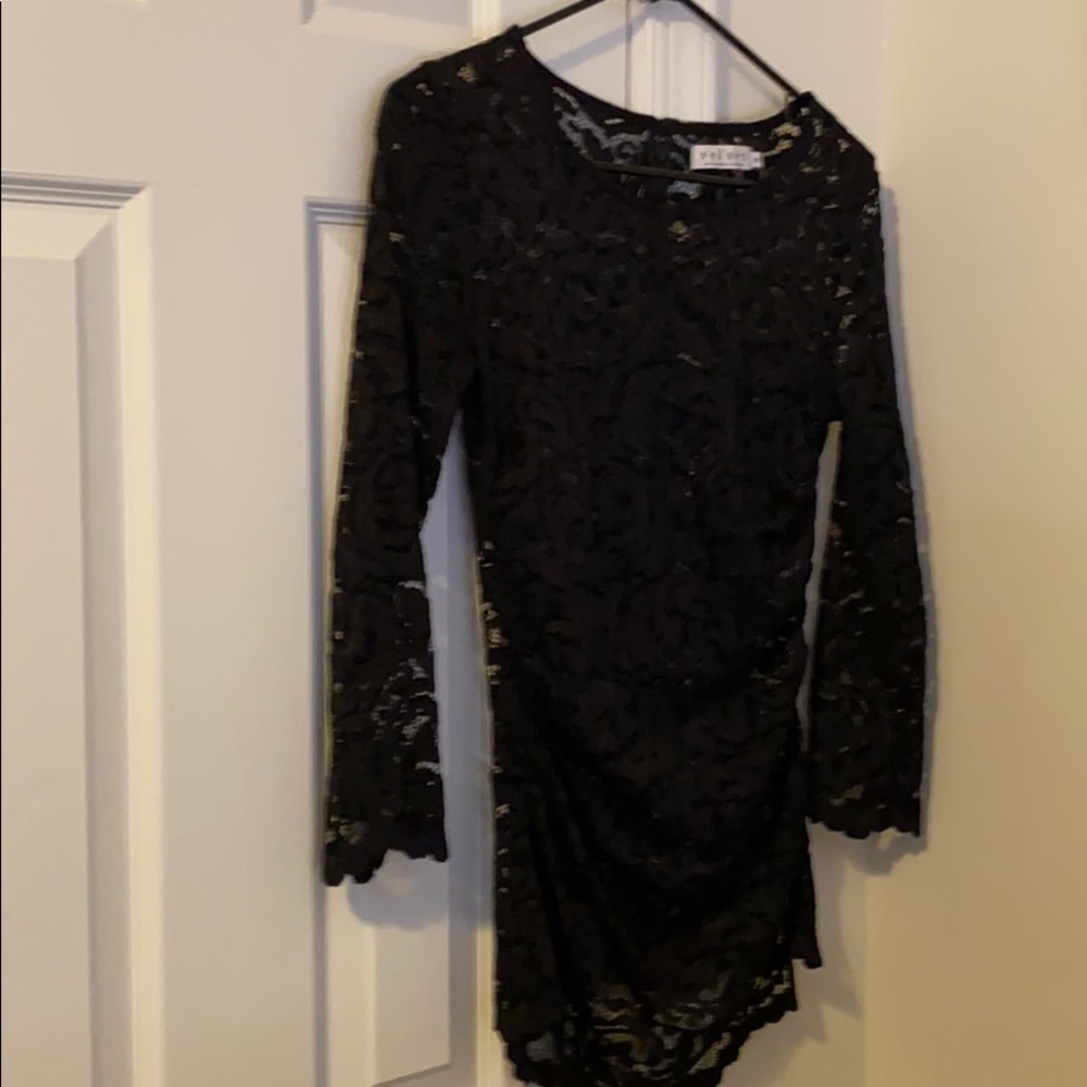 Velvet lace top